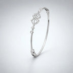 925 Sterling Silver Diamond Motif Bracelet