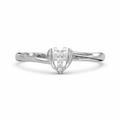 Elegant Heart AD Diamond Ring in 925 Sterling Silver