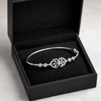 925 Sterling Silver Diamond Motif Bracelet